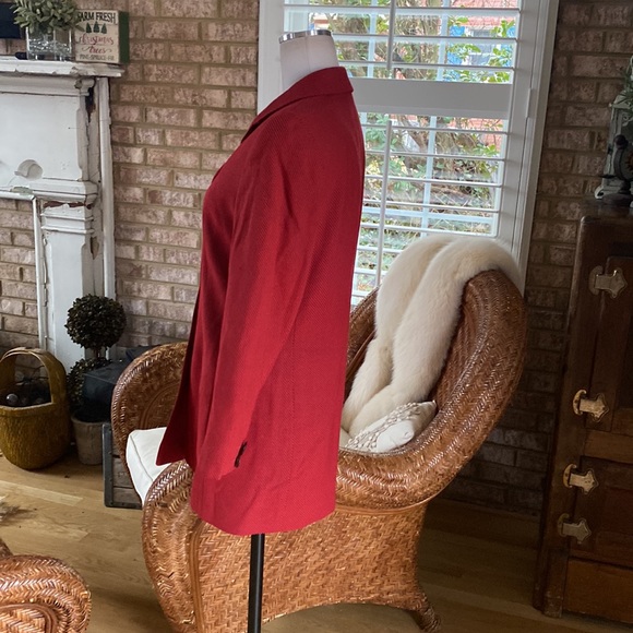 LOUIS FERAUD MADE IN GERMANY VINTAGE PIN STRIPE BLAZER 8 VINTAGE COUTURE - Picture 6 of 13